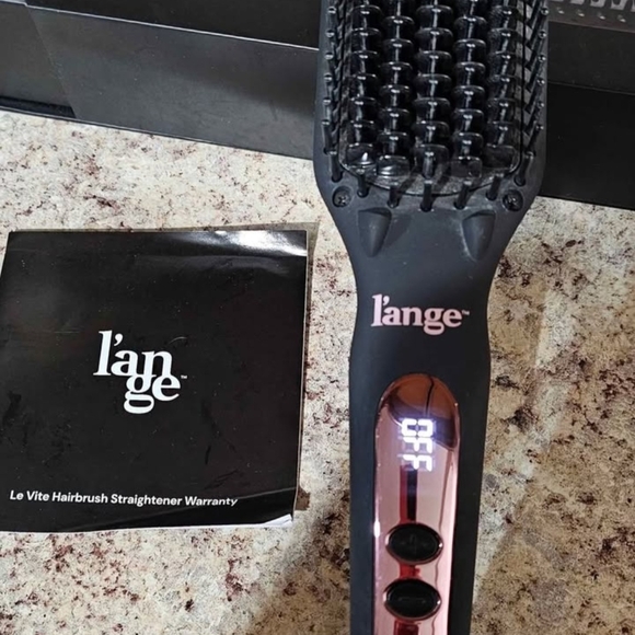L'ange Levite Black Hair Brush Straightener - Picture 3 of 8
